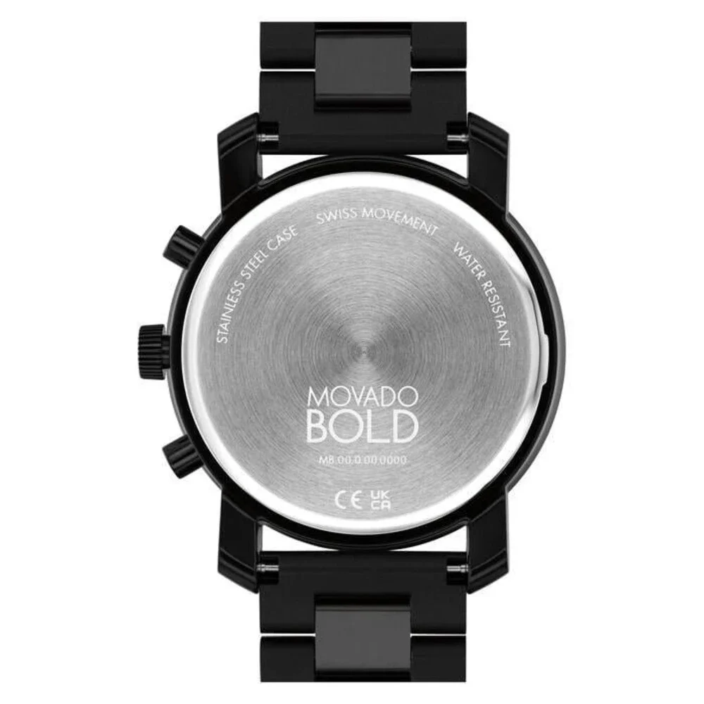 MOVADO TREND PROPEL CHRONOGRAPH 3601361 BLACK DIAL BRACELET 44MM MENS WATCH